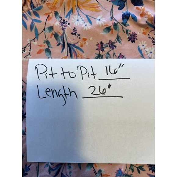 Babydoll tank slip BoHo pink lace women's size medium - Picture 8 of 8